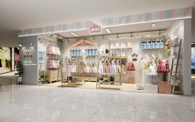 北欧服装鞋店3D模型下载